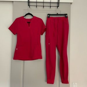 Barco One Scrub Set- Size XS- Bright Coral